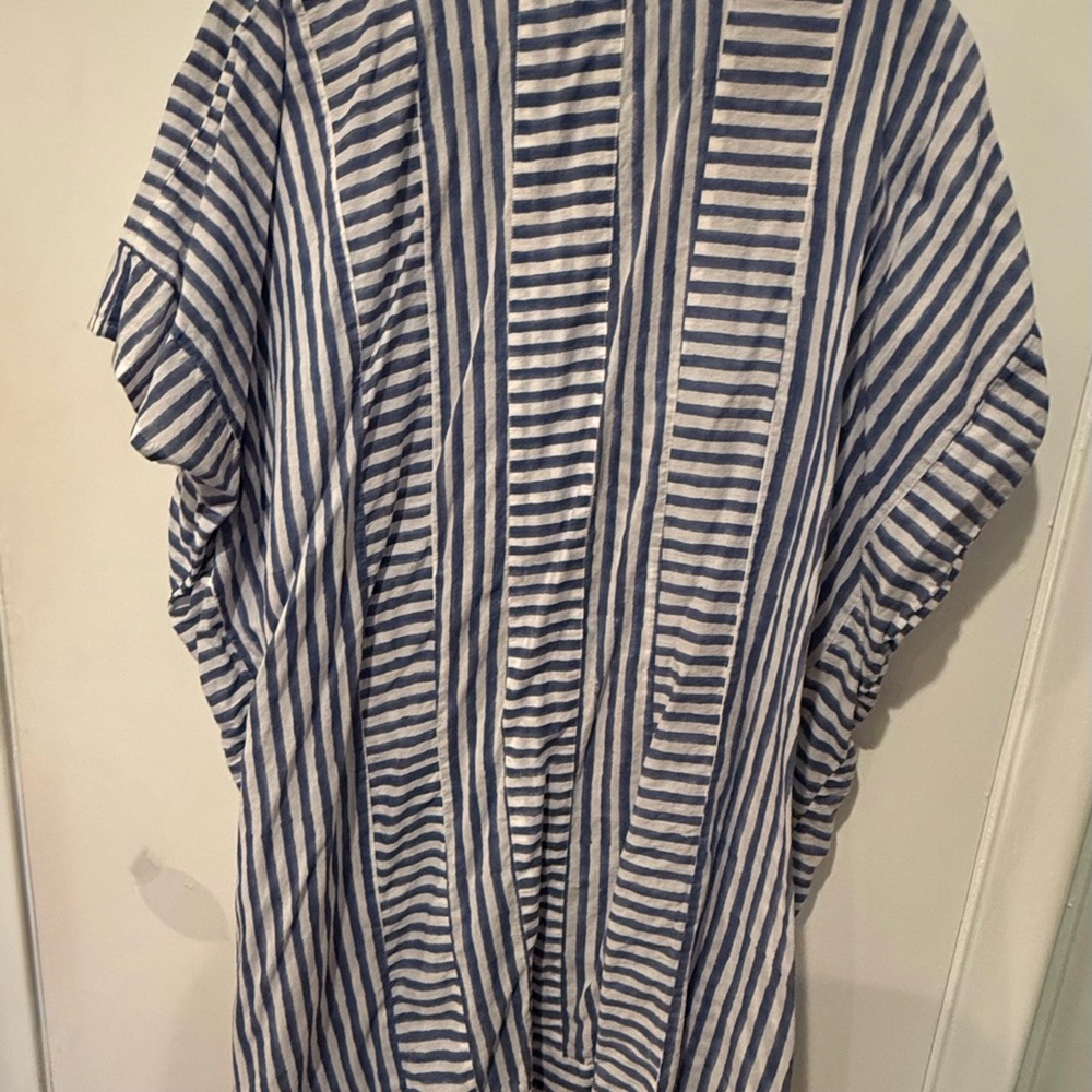 Emerson short caftan - ocean stripe organic - one size - Picture 4 of 5